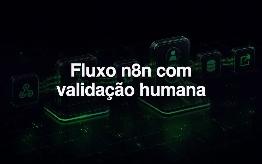 Fluxo n8n com validação humana