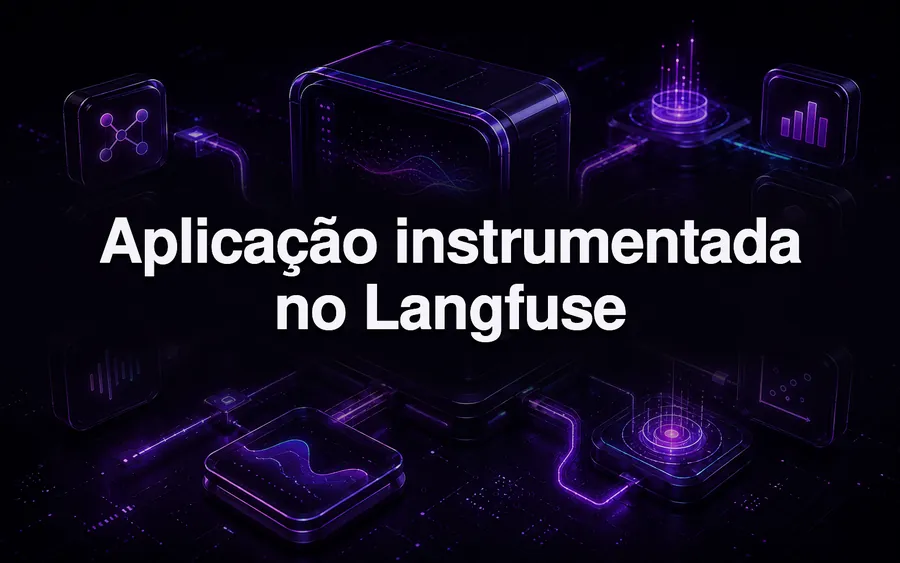 Aplicação instrumentada no Langfuse